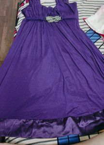 Purple Embellished Dress