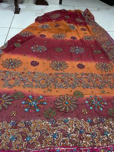 Kathiyawadi Work Lehenga