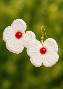 Crochet Flower Earrings