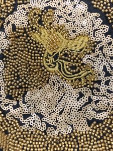 Designer Embroidered Black Pure Cotton Tee