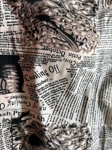 Newsprint Print Top