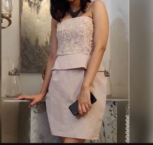 Handwork Strapless Dress
