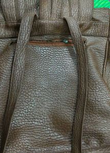 Brown Leather Coat