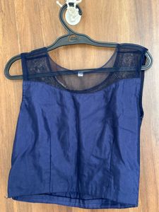 Embroidered Blue Blouse