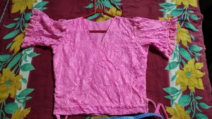 New Awesome 👍 Pink Wrap Top