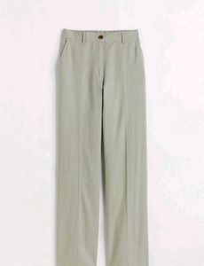 H&M Sage Green Linen Blend Pants