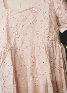 Gorgeous Peachy Frock Kurti🥰