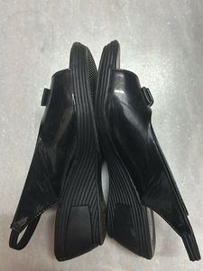 Comfortable Black Slingback Heels