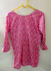Pink Short Kurti