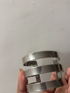 Silver Tone Cuff Bracelet Set