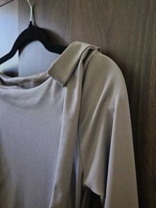 Long Sleeve Ruched Mini Dress