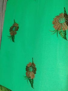 Price Drop: Green Threadwork Saree