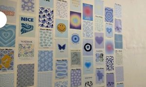 50 PCS Room Decor Aesthetic Small Posters