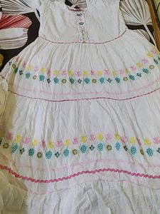 White Embroidered Dress