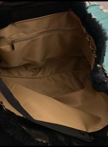 Classy Black Feather Handbag