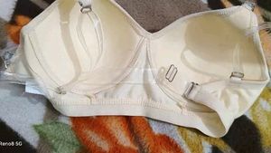backless Transparent Padded Bra Hosiery Fabric