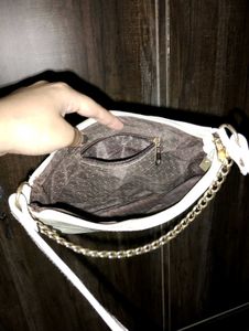 White Croc Shoulder Bag