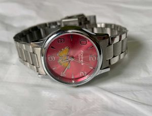 Pink Dial Analog Watch