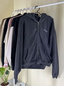 Black Zip-Up Hoodie