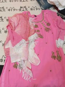 Pink Embroidered Salwar Kameez Suit