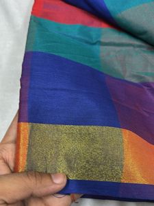 Checkered Cotton Saree