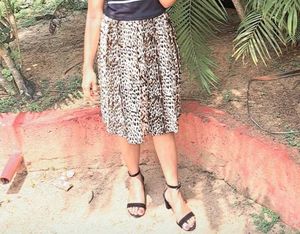 Leopard Print Skirt