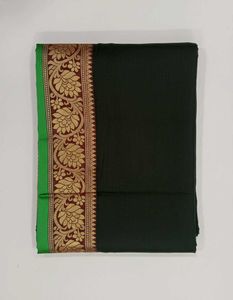 Elegant Green &amp; Gold Saree