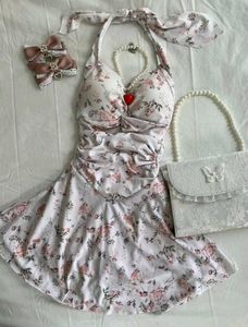 y2k floral dress