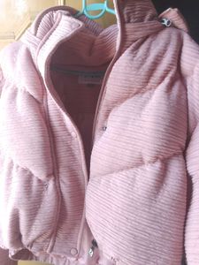 Pinkish Peach Coloured Puffer Jackets