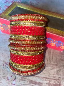 Red & Gold Bridal Chura