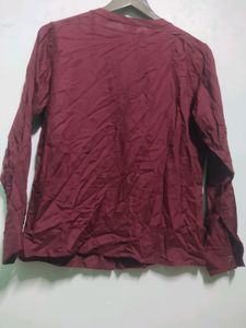 Roadster Maroon Top For Women