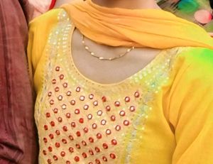Yellow Embroidered Kurta