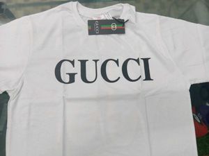 Gucci White Logo Tee