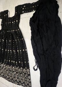 Partywear Frock Style Punjabi Suit 💎