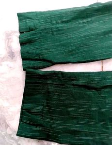 Rayon Green color Pant