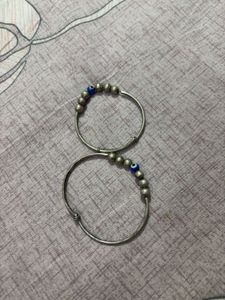 set of 2 pair silver toe rings