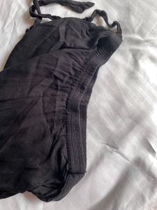 Black Ruffle Mini Skirt
