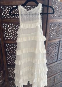 Zara Limited Edition Celeb Style Frill Mini Dress