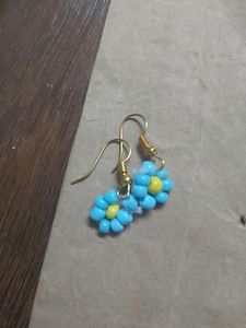 Beads Flower Necklace And Earrings