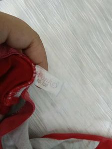 Red &amp; White Bra