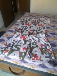 Letter Print Casual Dress Or CORD SET