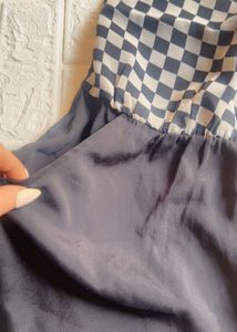 Checkered Sleeveless Romper