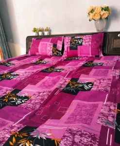 Pure Cotton Double Bedsheet