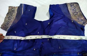 Elegant Blue banarasi Silk Saree