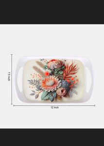 Floral Serving Tray