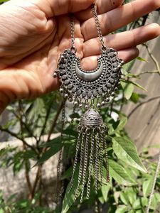 Silver Oxidised Necklace