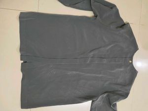 Grey Casual Top Medium Size