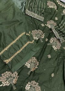 Elegant Olive Green Dupatta