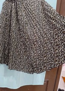 Animal Print Western Skirt
