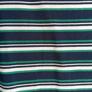 Classic Striped Boat Neck Long Sleeve Top